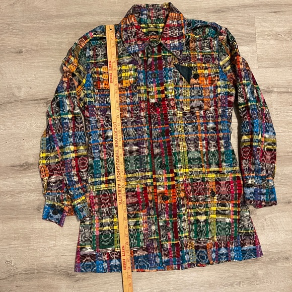 Colorful Plaid Women's Shirt - Picture 2 of 4